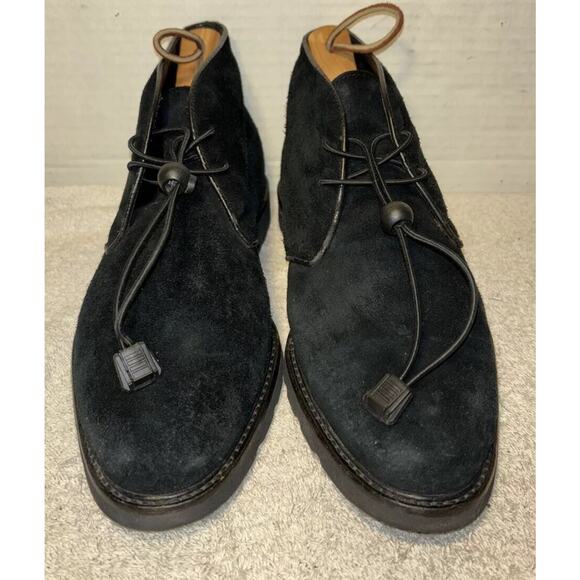 Bruno Magli Black Suede Almond Toe Chukka Boots Men’s 9.5 M main image 7